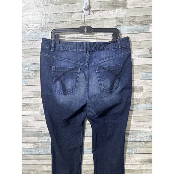 Women’s Lane Bryant Denim Jeans Dark Wash Straight Leg Plus Size 18 - Picture 13 of 15